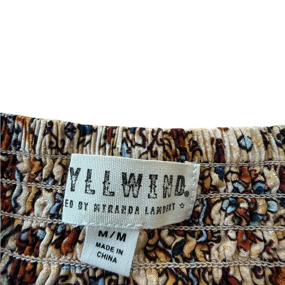 Idyllwind Women's Slaydon Tapestry Print Short Sleeve Shirt Medium Bohemian - Picture 7 of 9